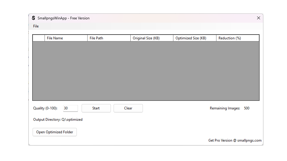 Screenshot of SmallWebPs App in action.